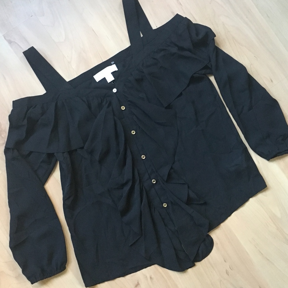 NWT Michael Kors Off The Shoulder Blouse, Small